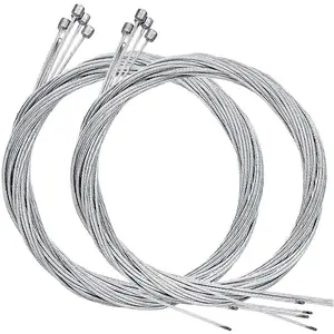 10Pcs 2M Long Stainless Steel Bike Shifter Cable, Replaceable Bicycle Inner Derailleur Wire for Bike Rear Derailleur