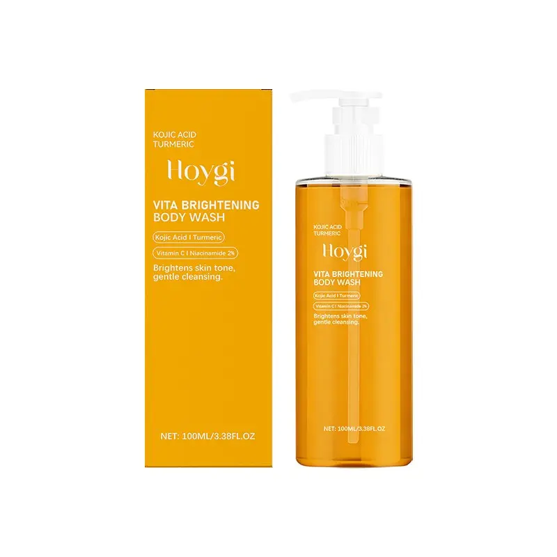 Hoygi Niacinamide Turmeric Brightening Shower Gel, Glow Body Wash, Gentle Cleansing, Moisturizing, Softening, Smooth Skin