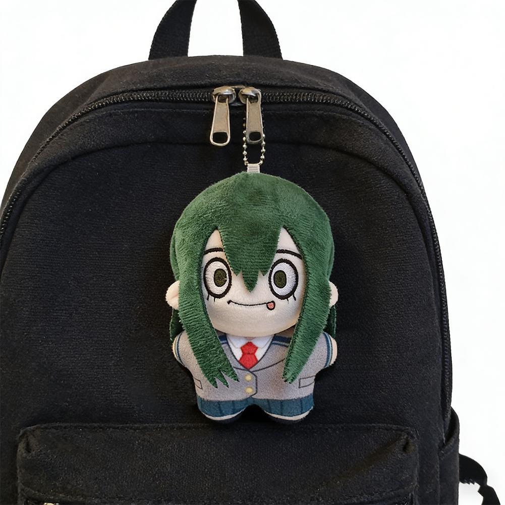 MHA Anime plush Toys Asui Tsuyu Plushies Keychain Himiko Toga Froppy Figure Katsuki Bakugo Cosplay toy backpack pendant Gifts