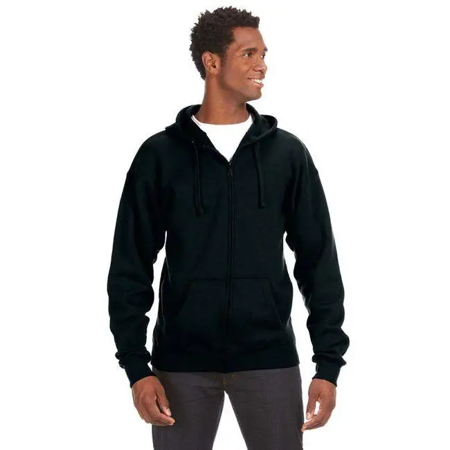 Adult Premium Full-Zip Fleece Hooded Sweatshirt - OXFORD - S