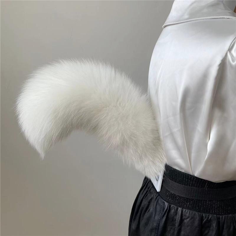 Anime Halloween Fox Tails Plush Cosplay Costume Faux Fur Big Tails Flexible JK Cat Fox Furry Tail Performance Props Fursuit Tail