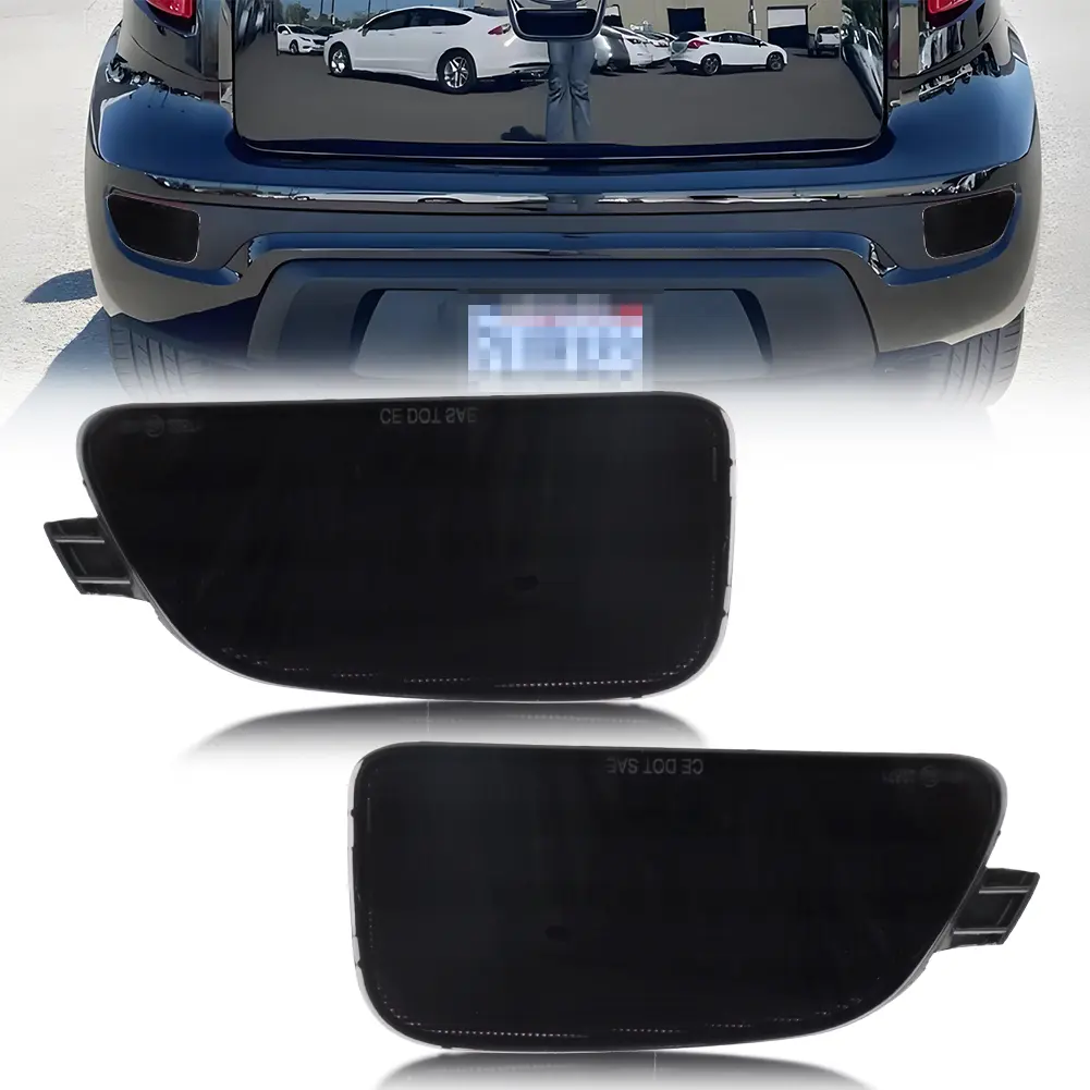 2Pcs Rear Bumper Tail Light Brake Light Turn Signal Light Reflector Light DRL Light Cover For 2012 2013 Kia Soul No Bulb/Socket