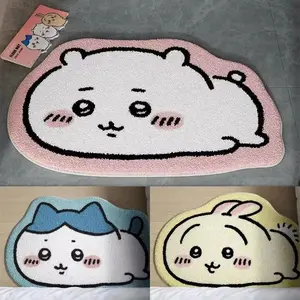 2026 hot item Hot Chiikawa Cartoon Rug Anime Hachiware Usagi Plush Floor Mat Bathroom Non-Slip Carpet Car Cushion Soft Living Room Decor Gifts