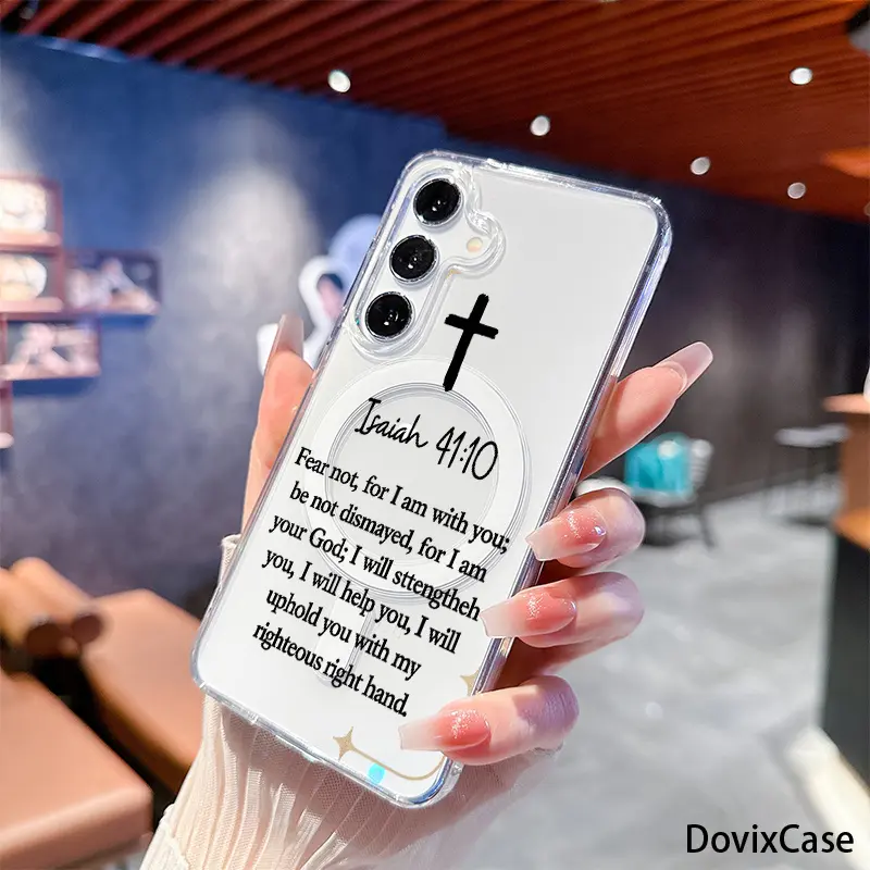 Phone Case: Christian Cross Faith Scripture Design Phone Case for  Galaxy A05s A06 A07 A14 A15 A16 A17 A23 A24 A25 A26 A34 A35 A36 A37 A54 A55 A56 A57 S10E S20 S21 S22 S23 S24 S25 S26 Fe Plus Ultra Edge Note9 Note10 Note20, Transparent, Phone Accessories
