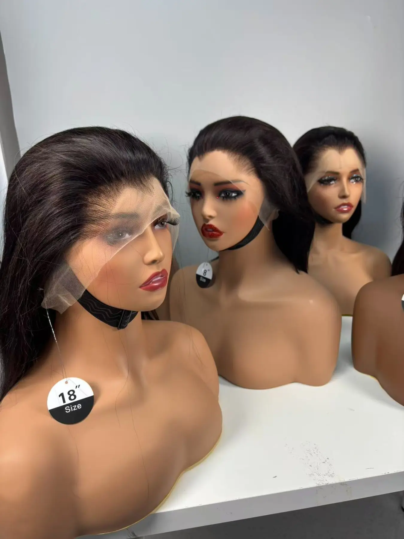 Anytime 13*4 Glue-Free M-Type Bob Short Hair Wig, 200% Density High-Quality Lace Front Straight Human Hair Glueless Wig, Pre-Cut Hairline 8-20 Inches