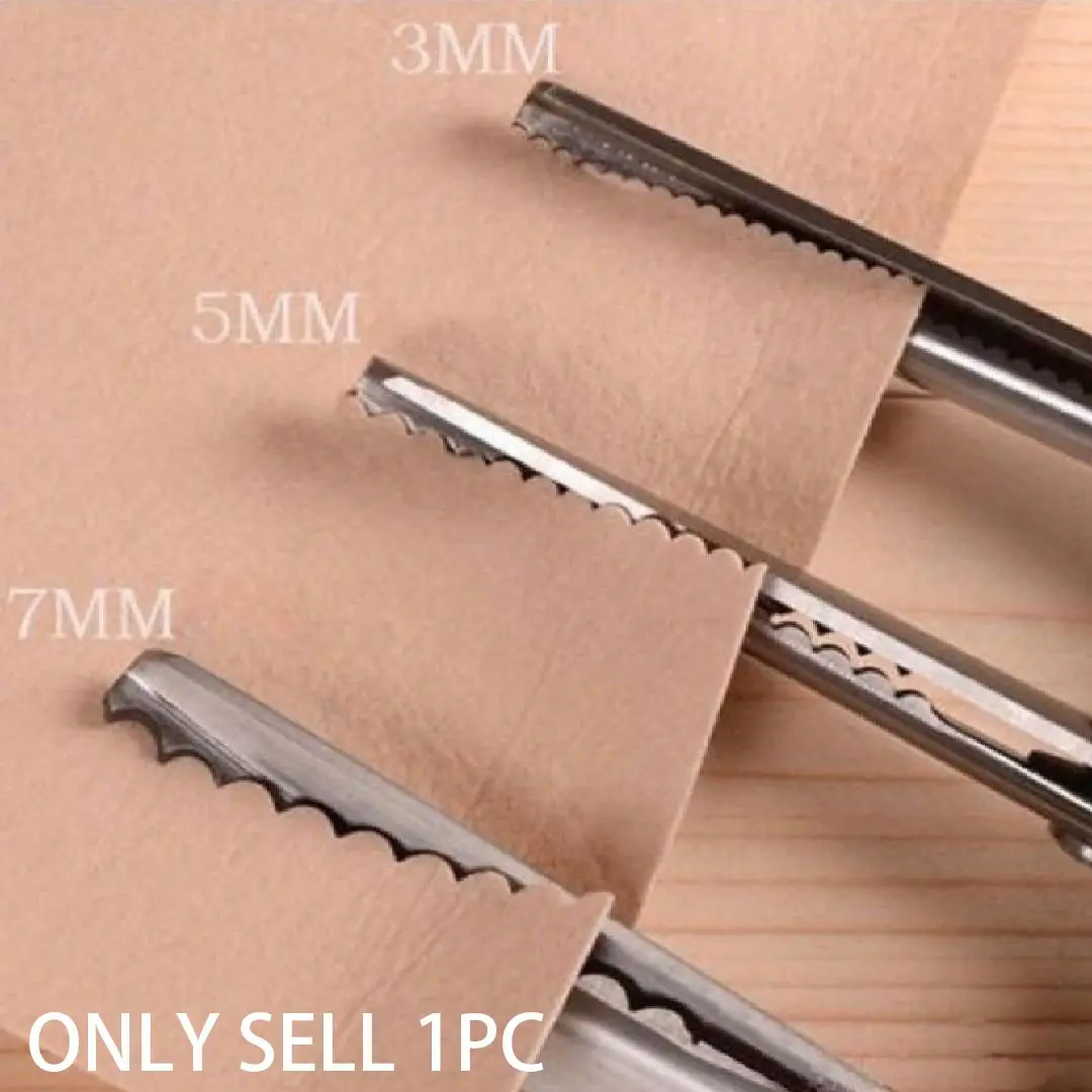 3 5 7mm Fabric Dressmaking Scalloped Edge Pinking Shears, Precision Cutting Tool for Sewing Projects, Sewing Tools, Durable & Reliable Design