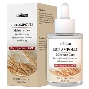 Rice-Based Skin Renewal Ampoule, Gentle Cleansing & Smooth Exfoliation, Brightening Formula for All Skin Types, Daily Moisturizing Care