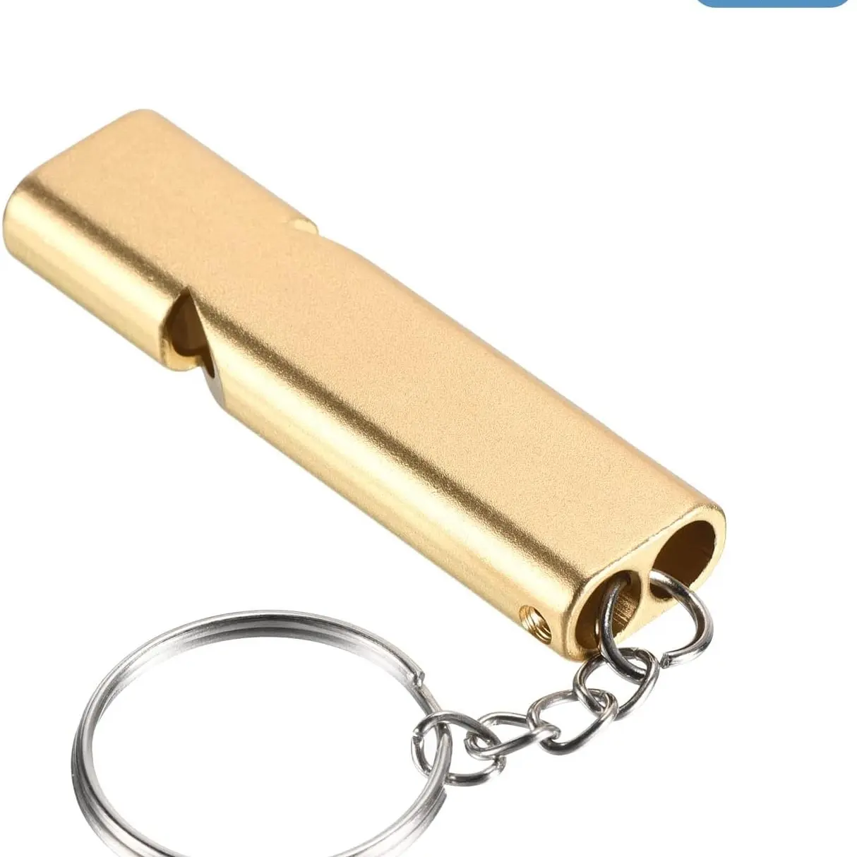 Aluminum Alloy Dual Frequency Whistle, Outdoor Survival Whistle, Sports Coach Referee Whistle, Super Loud Twin Tube Whistle for Camping, Hiking, Sailing, Outdoor Survival Tools
