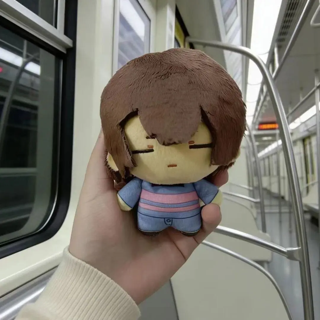 10cm Undertale Frisk Plushie Dolls Pendant Birthday Cute Soft Anime ‌‌Frisk  Stuffed Toys Backpack Holiday Present Gift