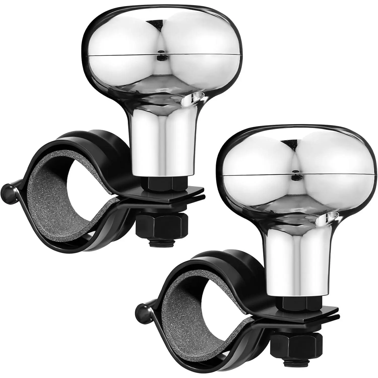 2 count Steering Wheel Knob Spinner  Knobs Steering Wheel 360 Degrees Rotation Tractor Accessories for , , , (Electroplating)