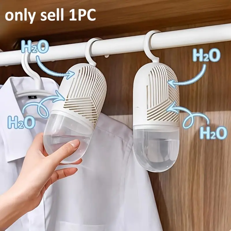 Reusable hanging dehumidification bags, suitable for closets and bathrooms, mold-resistant, dehumidification accessory for wardrobes.
