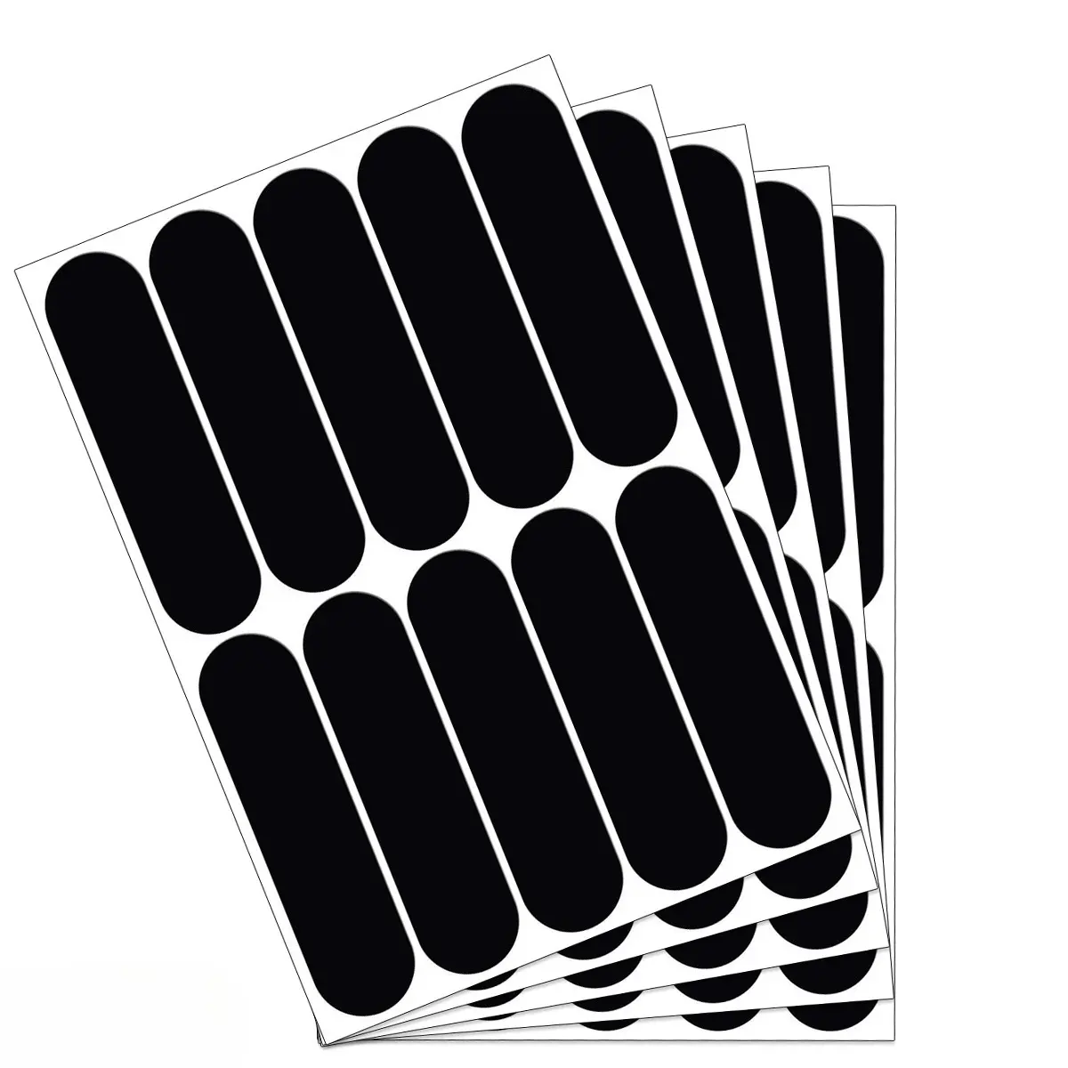 [Black Reflective Car Stickers] 5 Sets, Each Containing 10 Black High-visibility Stickers; Waterproof, UV-resistant and Colourfast; Suitable for General-purpose Use, Such As on Motorbike Helmets; A Must-have for Night-time Cyclists, Car Decals