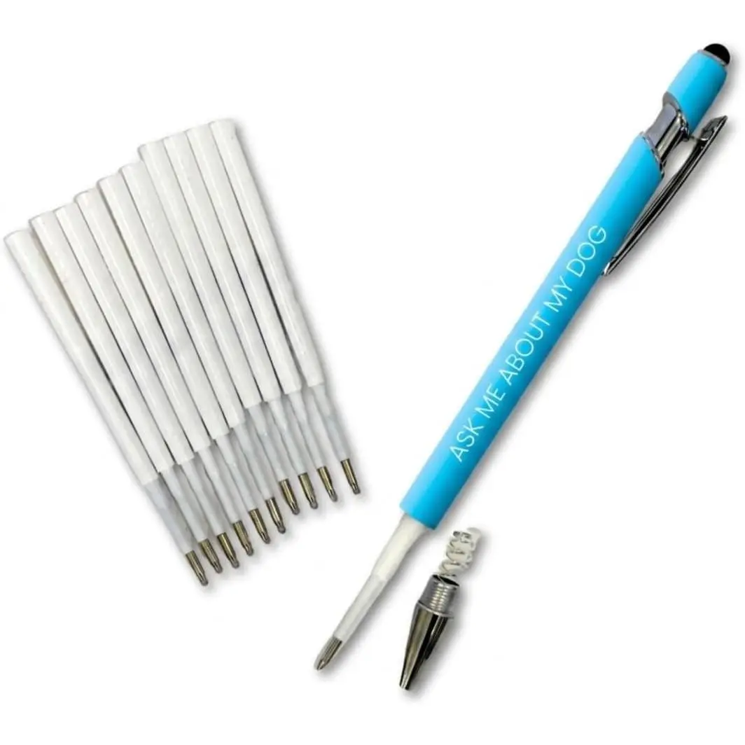 Ballpoint Pen Refills, 10 Pack Black Ink Pens Only | Smooth Reliable Ink, Easy Install, Mess-Free, Fits  Pen Sets