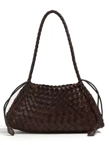 Vintage Handwoven Basket Bag, Women's Commuter Shoulder Bag, Fashionable Crossbody Bag, Unique Style, High-End Craftsmanship