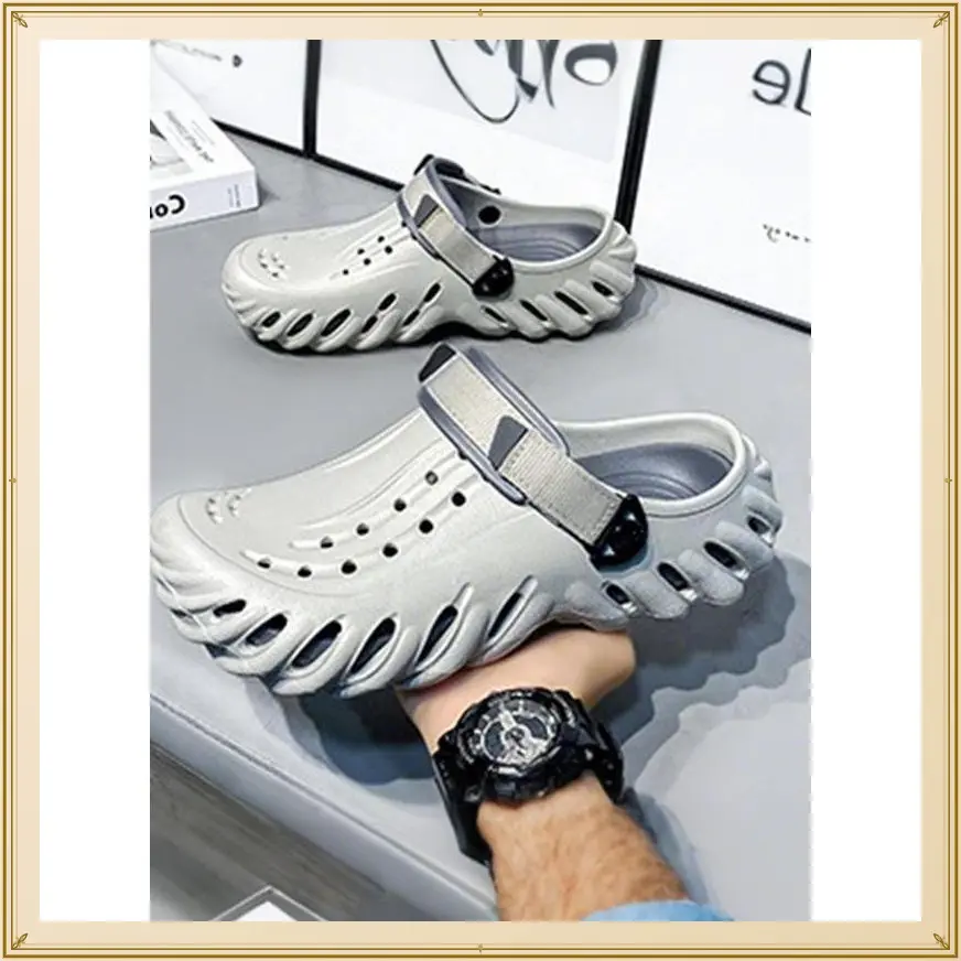 Men'sSportyBreathableHollowOutClogsComfortableNon-slipSandalsforOutdoorBeachCamping