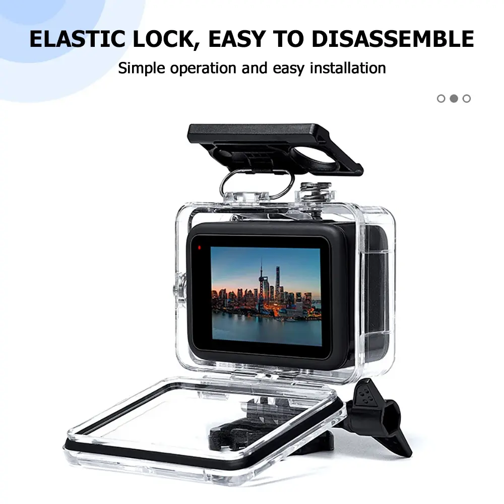Waterproof Housing Case for GoPro 13 12 11 10 9 Universal Diving Shell Protective Cover for Sports Camera