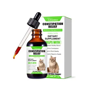 Yegbong Probiotics for Cats for Digestive Support – Cat Probiotics for Indoor Cats Help with Colic, Upset Stomachs, Diarrhea, Gas, and Bloating – Prebiotics + Pleasant Chicken Flavor Inside – 2 Oz