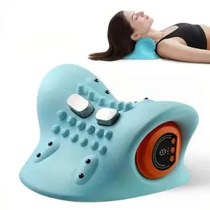 Multi-functional Relaxation Neck and Shoulder Massage Pillow - Cervical Pillow for Corrective Limiting Support of the Neck, Ergonomic Profile Pillow for Supporting the Human Body, Suitable for Side Sleeping. Heating Neck and Shoulder Relaxer. Neck Relaxat