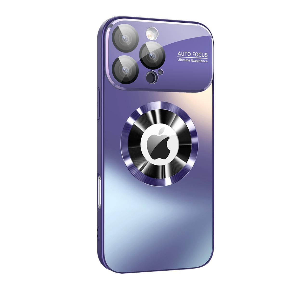 Magnetic iPhone Case,Compatible with MagSafe,Military Drop&Full Camera Lens Protection, Large Window Logo View Dust-Proof Matte Shockproof Cover for iPhone 12 13 14 15 16 Pro Max