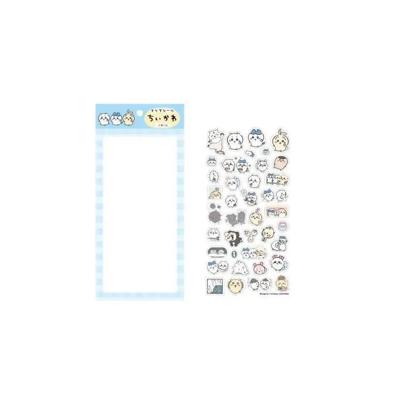 Chiikawa Cute Clear Stickers Kawaii Cartoon Character Transparent Decals for Journal Scrapbook Planner DIY Craft Decoration