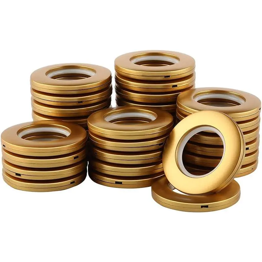 32 Pack Curtain Grommets, Inner Diameter 1-9/16"(40mm) Curtain Eyelet Rings Nanoscale Low Noise Roman Ring (Matt )
