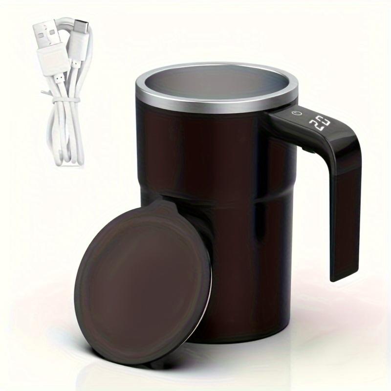 Temperature Display Automatic Stirring Cup Self-Stirring Coffee Mug with Temperature Display Function Travel Water Cup for Mixing Milk Chocolate Mocha Coffee Protein Powder Couple's Cup