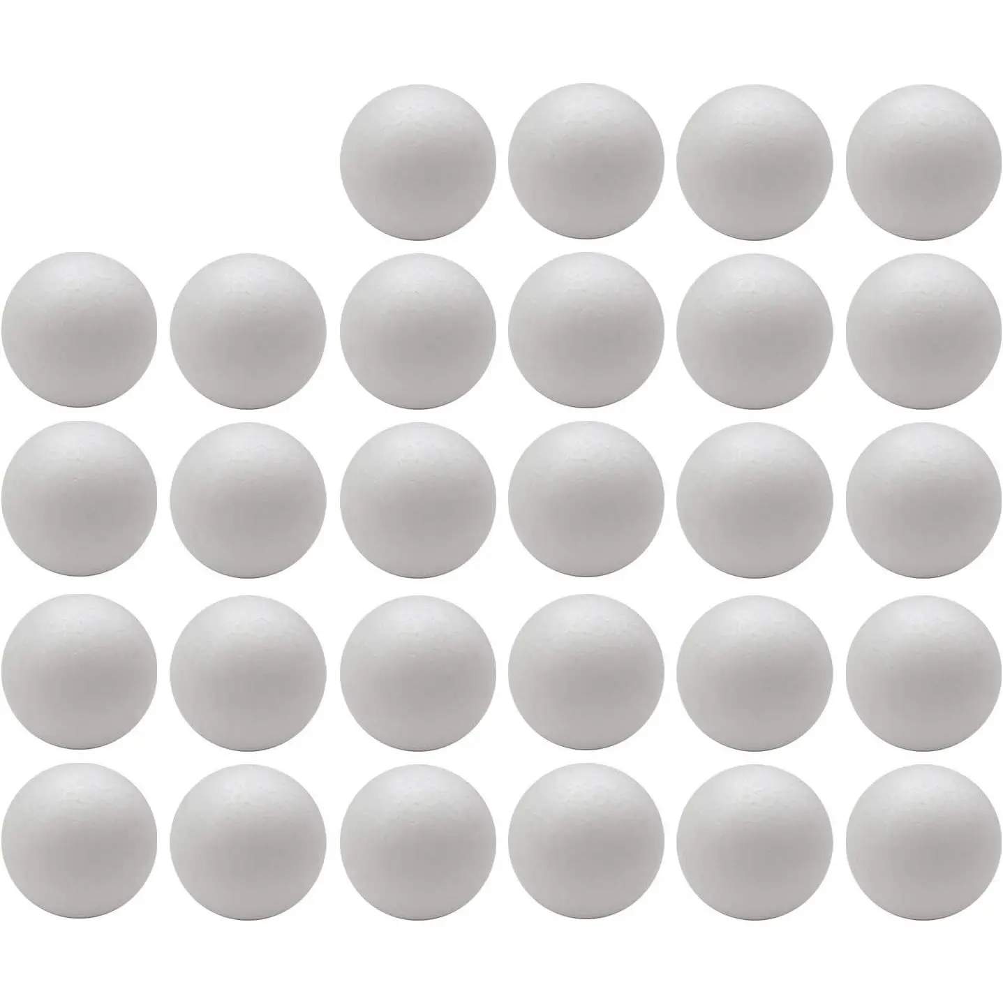 28-Pack 2 Inch Craft  Balls Smooth Polystyrene  Ball, White | for DIY Arts and Crafts/Holiday Decor/School Craft Projects/Household Decorations/Party Decorations/Christmas Decor/Ornaments