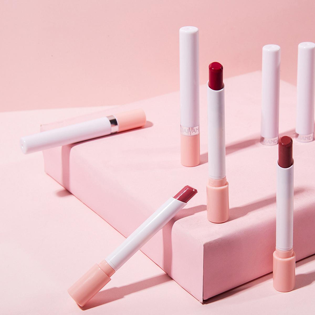 Long Lasting Lipstick, 4 Counts/set Waterproof Matte Lip Balm, Easy Coloring Lip Sticks, Suitable for All Occasions Lip Makeup, Girls and Women Makeup Accessories, Lip Stain Makeup, Gloss