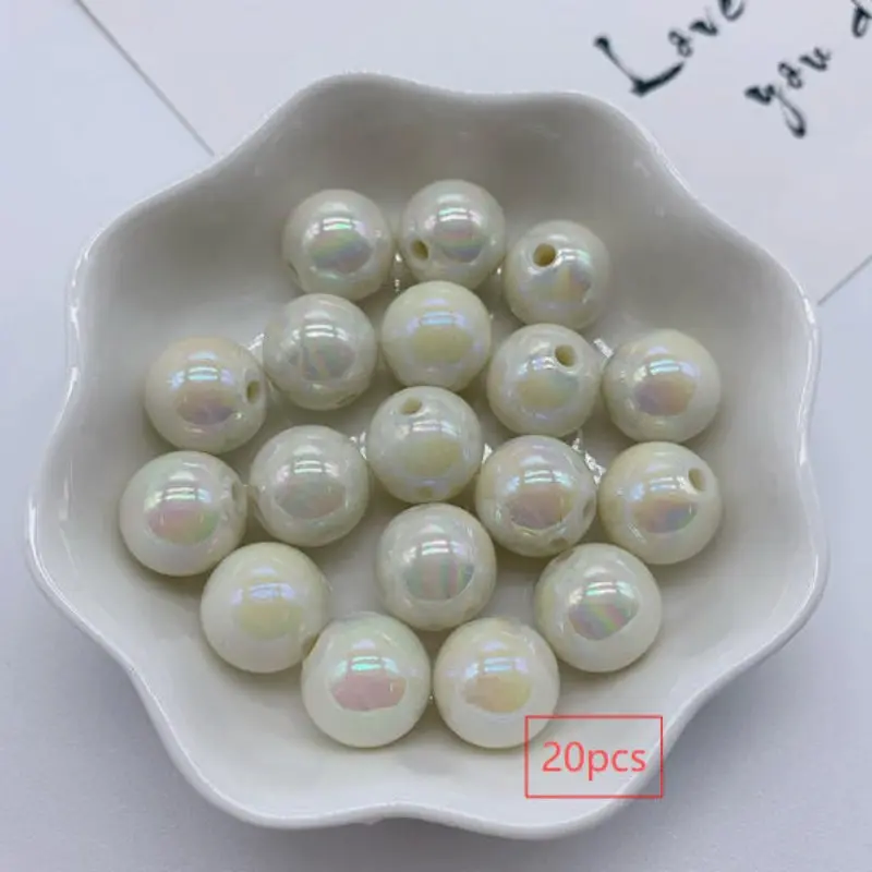 16 mm Resin Beads, Loose Beads for Necklace and Bracelet DIY Jewelry Silicone Accessory Kit, Jewelry Making Accessories Bead Set, Handmade Crafts Supplies, DIY Mixed Beads, Bead Assortment, DIY Galaxy Beads, Diy Beading Accessories, Wholesale Bead