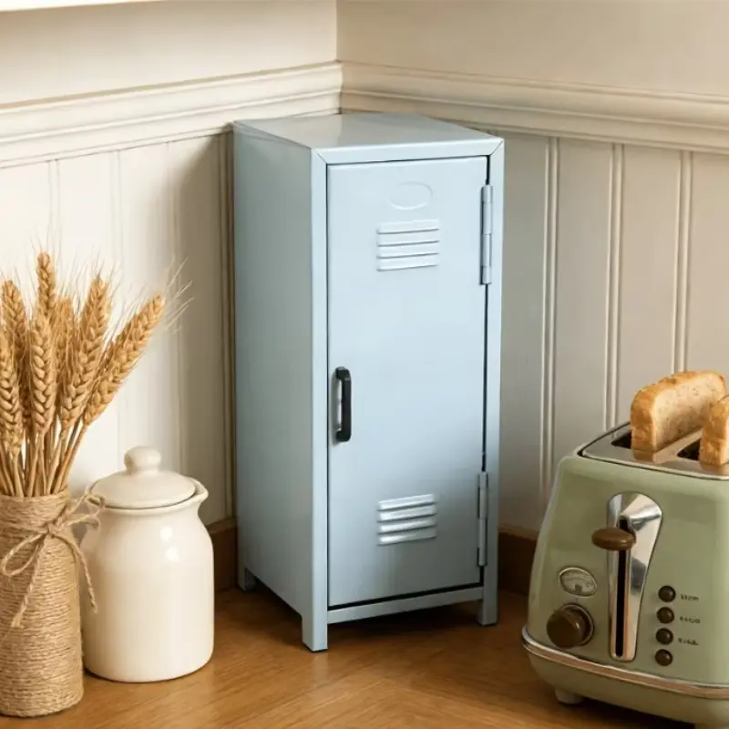 Compact Metal Storage Cabinet Mini Portable Safe, Key Lock, Space-Saving Desk Organizer, Ideal for Home Office Bedroom, Cash Box With Lock, Cash Jewelry Small Items, Privacy Money Box, Great Gift, Security Safe Box, Cabinet Safes