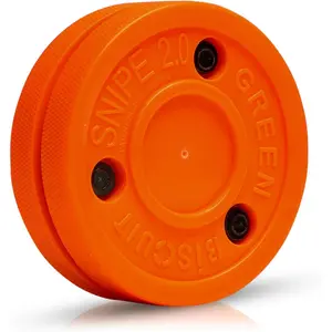 Off Ice Hockey Pucks 2 Pack - Passing & Shooting Combo for Street, Asphalt, Sport Court - Official Size for Stick Handling & Shooting Practice