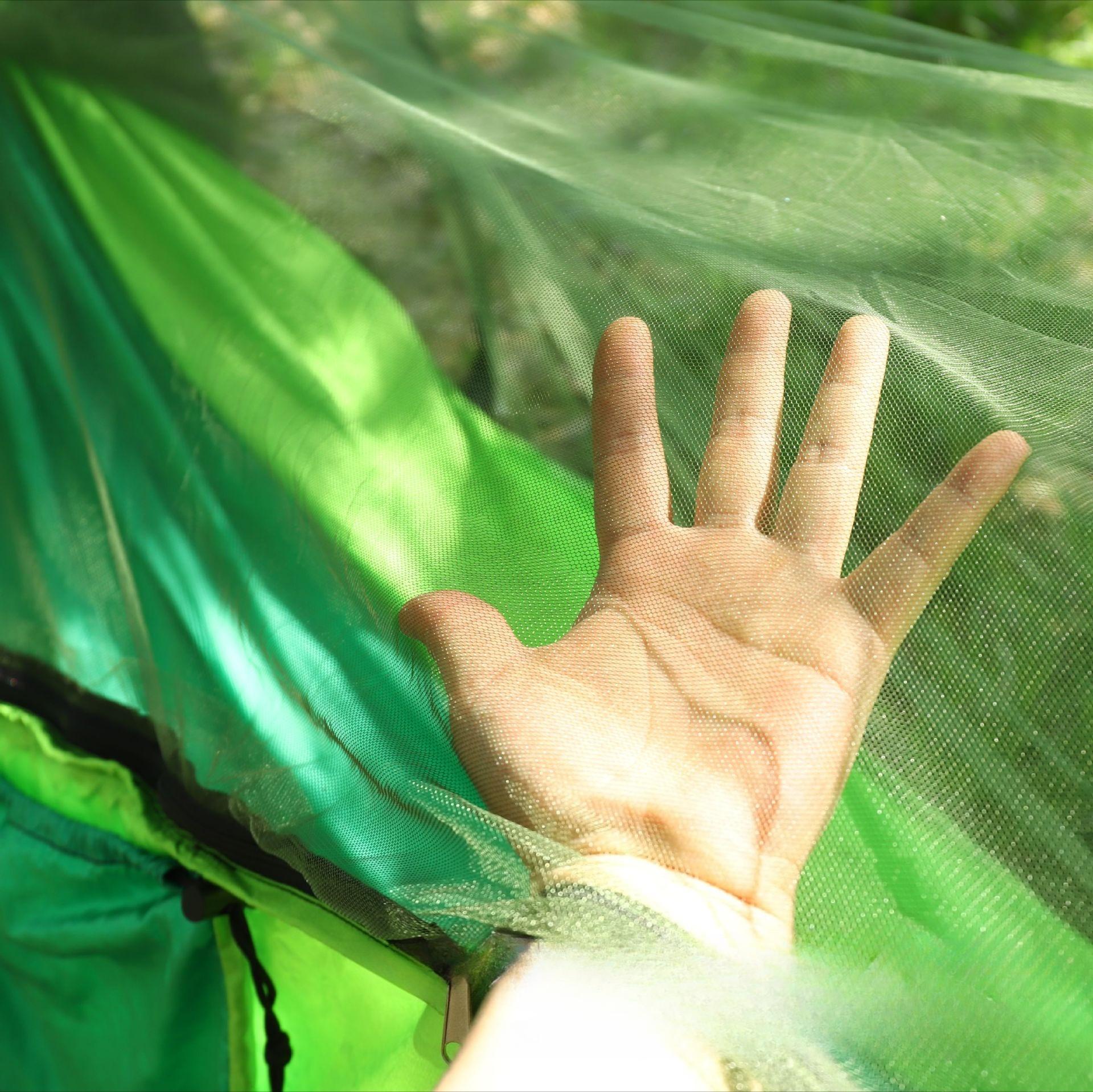 Outdoor quick-opening mosquito net hammock Outdoor single and double nylon spinning camping swing anti-rollover essentials