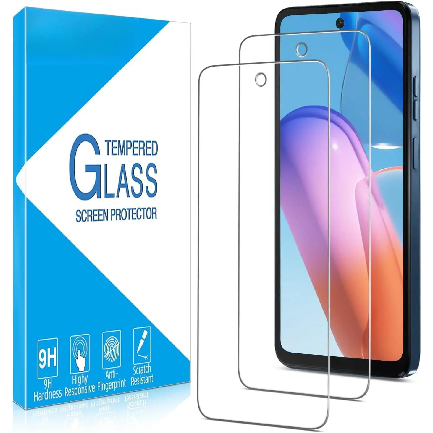 2-Pack Tempered Glass Screen Protector Specially Designed for G Play 2024, Anti-Scratch, Bubble-Free, Easy Installation, Transparent Mobile Phone Screen Protector Accessory, Screen Protectors, Two-Pack