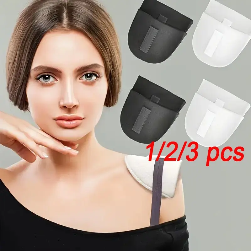 1/2/3pcs Fashion Shoulder Pads, 1.5cm Thick Breathable Sponge, Self-Adhesive No-Sew, for Men Women, Unisex, Suit Jacket T-Shirt Vest Dress