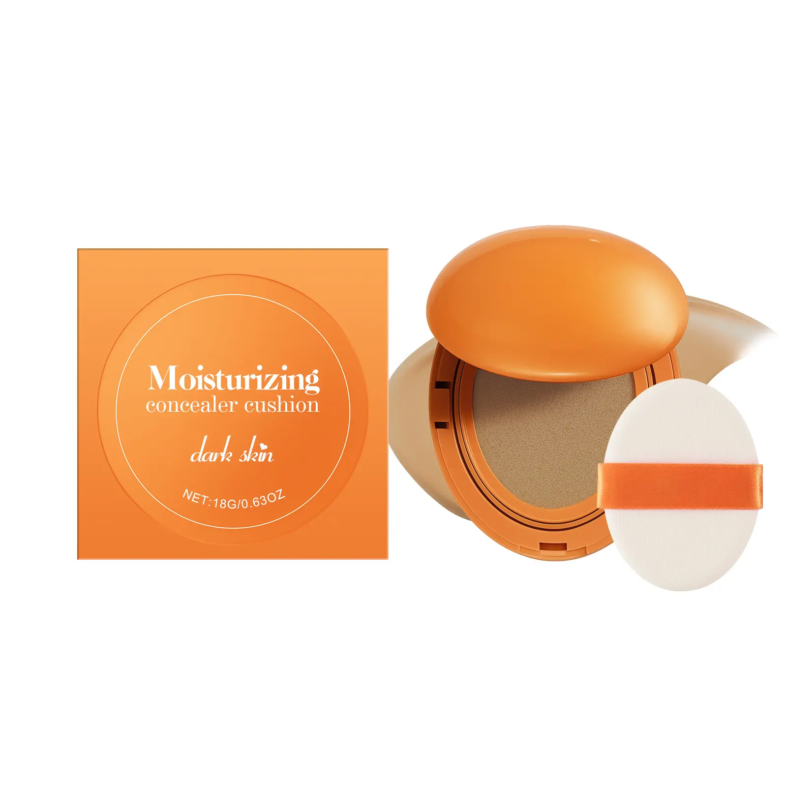 AMZ Moisturizing Concealer Cushion (Dark Skin Tone) Light And Transparent Makeup, Natural And Smooth Base Makeup. Velvet Texture Moisturizing Concealer Cushion