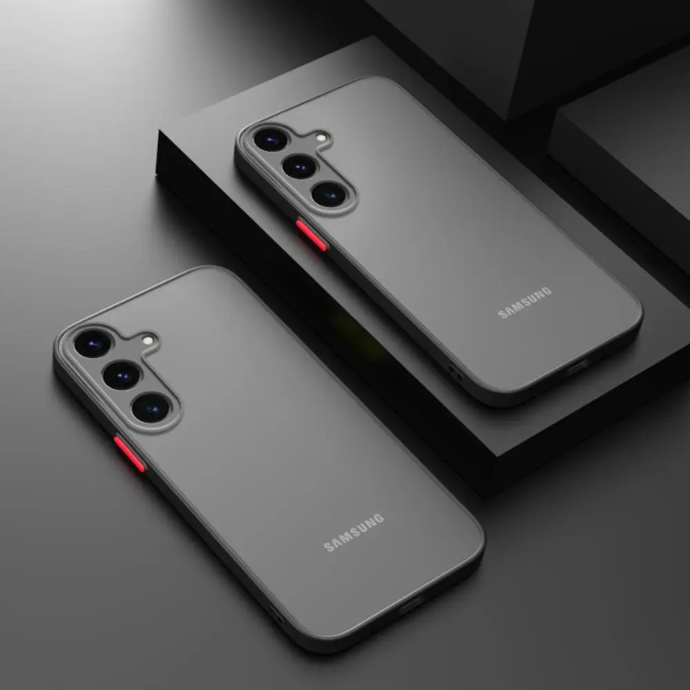 Slim Matte Skin-Friendly Protective Smartphone Cellphone Case & Cover, Shockproof TPU-PC Casing for Samsung Galaxy S21-S26 Ultra/FE/Plus, A12-A16, A25, A35, A52, A54, Note20 with Anti-Drop, Anti-Scratch, Camera Protection & Comfort Grip