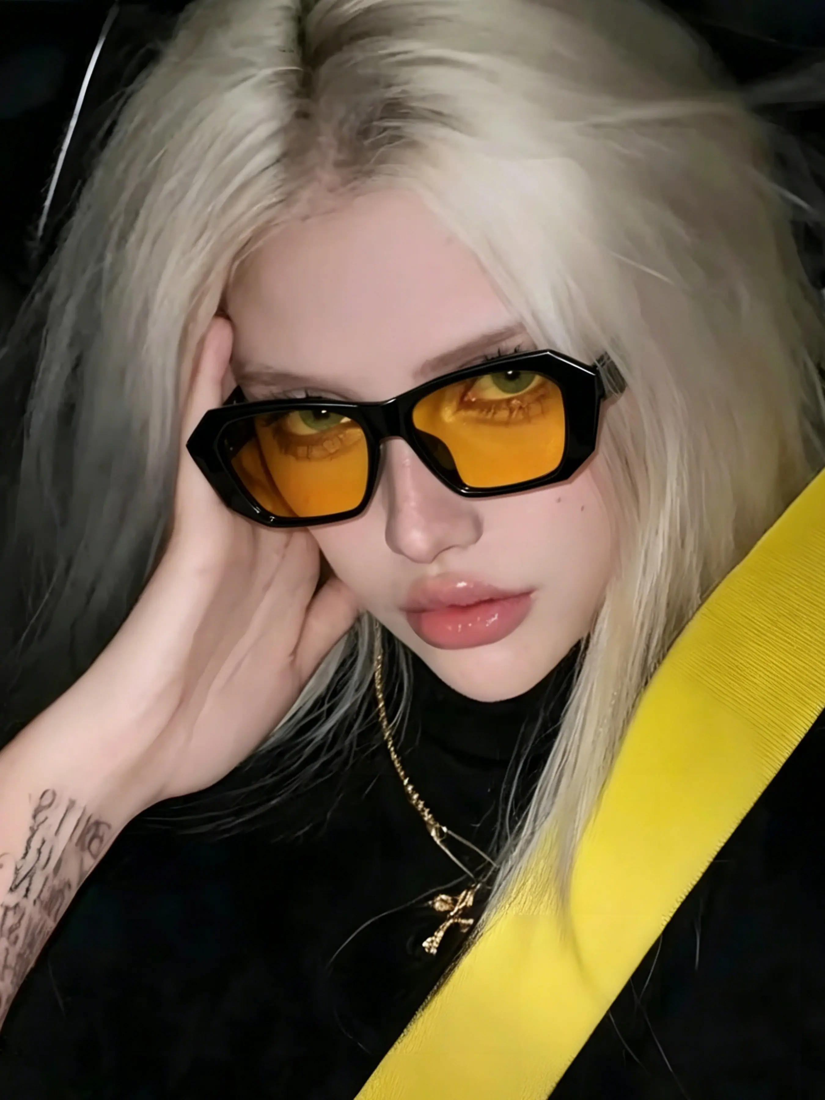 Women's Retro Style Sunglasses, PC Material Narrow Frame, UV Protection, Casual Design, Summer Sunglasses, UV Protective Sunglasses, Ideal for Travel & Photography