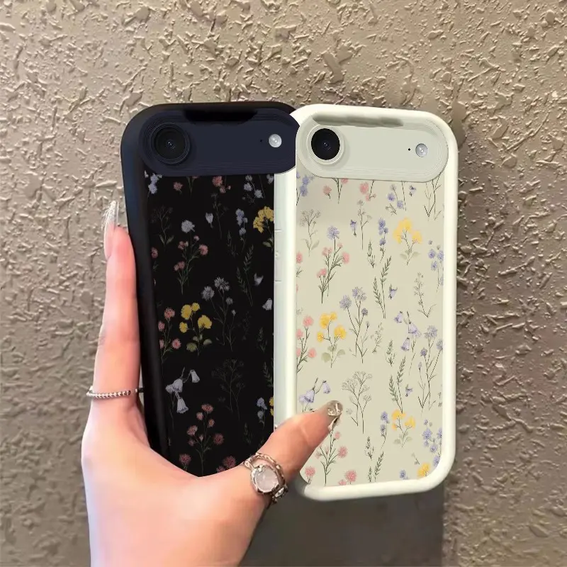 Phone case for iphone 17AIR Watercolor Wildflower Pattern Design Celestial Eye Layered Phone Case soft silicone Enhanced Peotection TPU Gift ROOJTMXL5