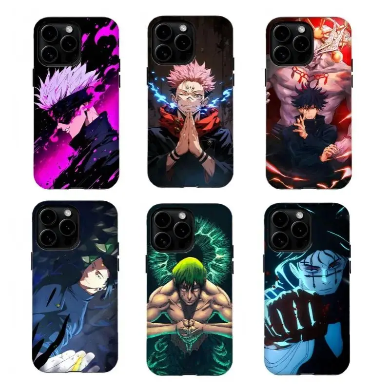 Jujutsu Kaisen Anime Phone Case - Durable Shockproof Protection Accessory, Compatible with iPhone 11-17 Pro Max/Plus & Samsung Galaxy S23-S25 Series Devices, Aesthetic Gift for Friends