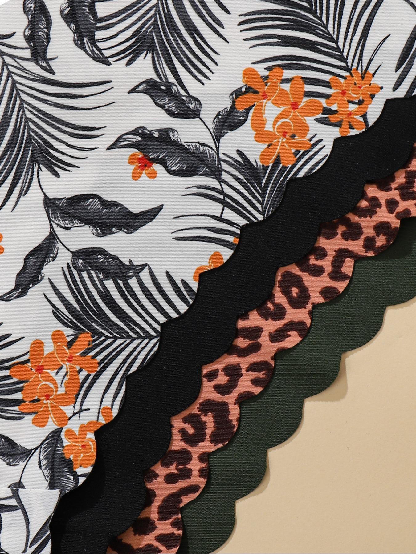 10-Piece Maillard Color Set | Leopard Print Contrast Underwear Seamless Panties – Luxury Lives in Every Detail– Seamless Adhesive Tape Craft ensures zero tightness, merging comfort and sophistication effortlessly