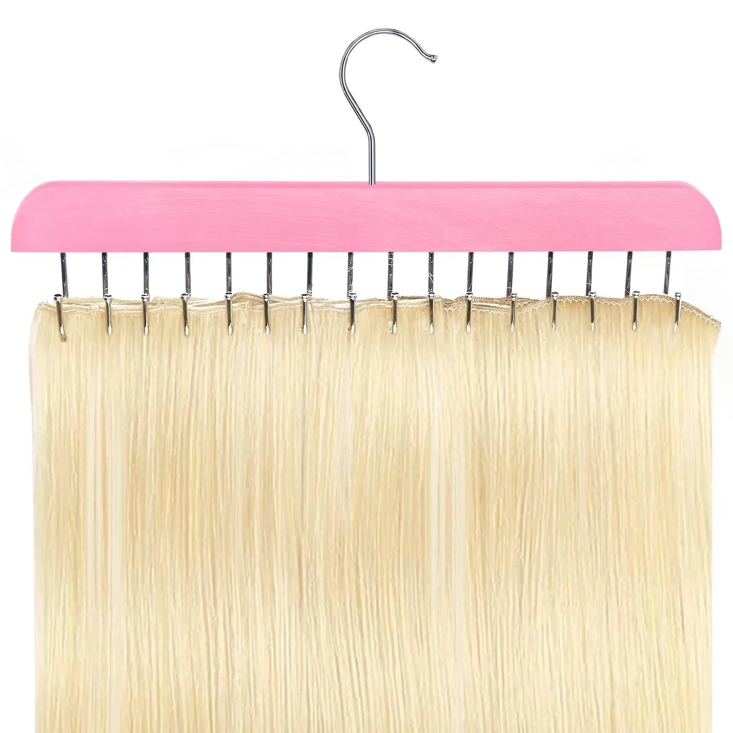 Hair Extension Holder & Hanger - Clip-In Weft Organizer Stand, Washing Aid for Styling & Storage Rack Display Accessories (Home & Bathroom Gadget)