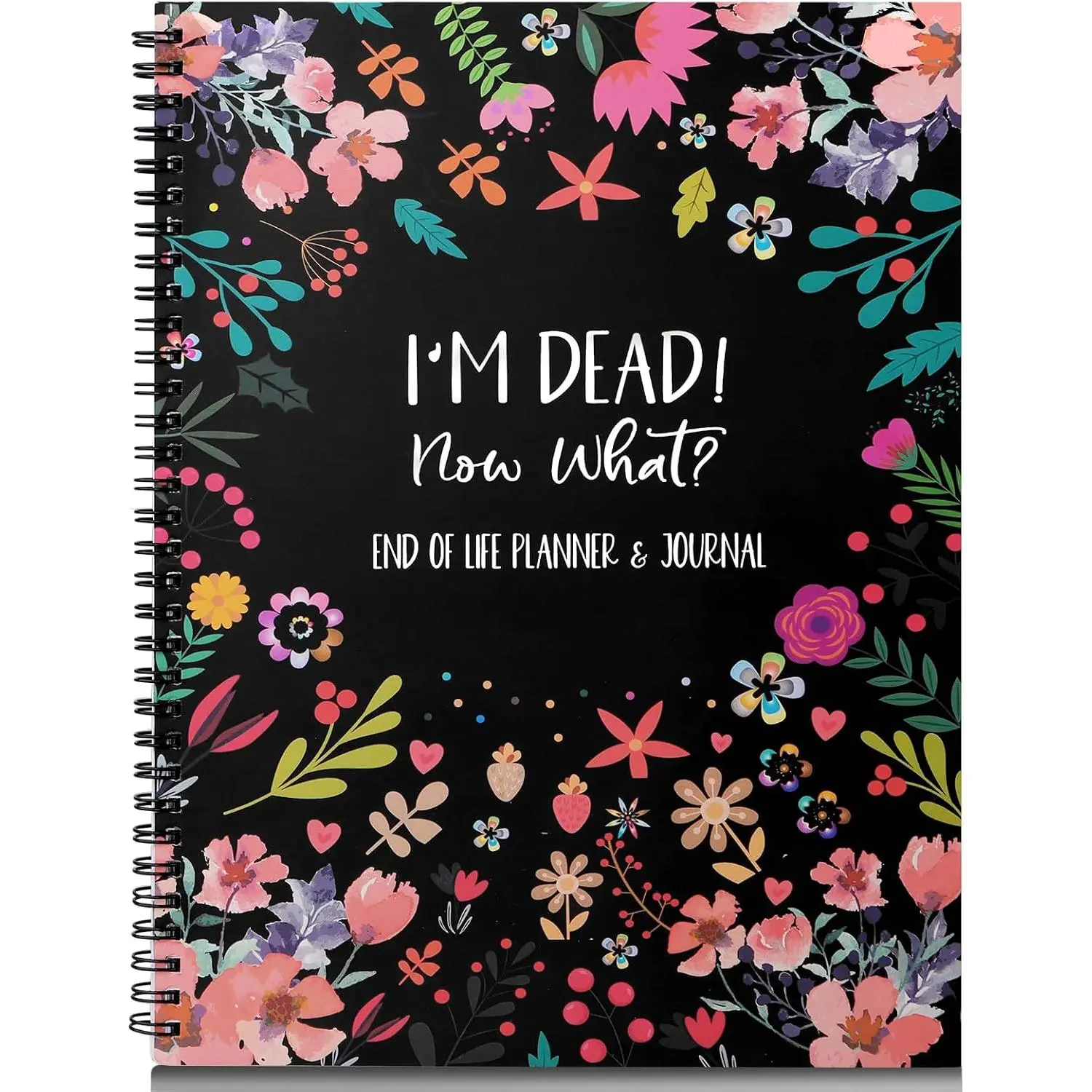 End of Life Planner Organizer Notebook with Pocket for Documents, I'M   What Planner Spiral Bound If I  Binder Organizer Guided Final Arrangement for Beneficiary Will Preparation Last Wishes