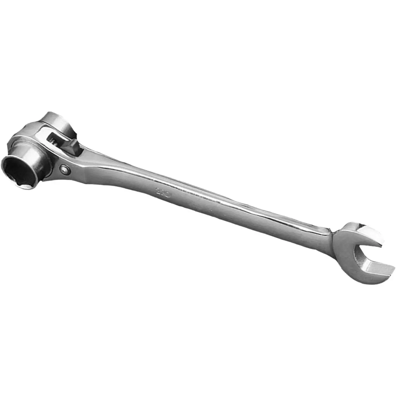 2 in 1 Scaffolding Podger Ratchet Wrench Socket Spanner 19mm/22mm |  alloy steel scaffold ratchet wrench with 19mm/22mm ends. Reliable torque for scaffolding assembly and fastener repairs