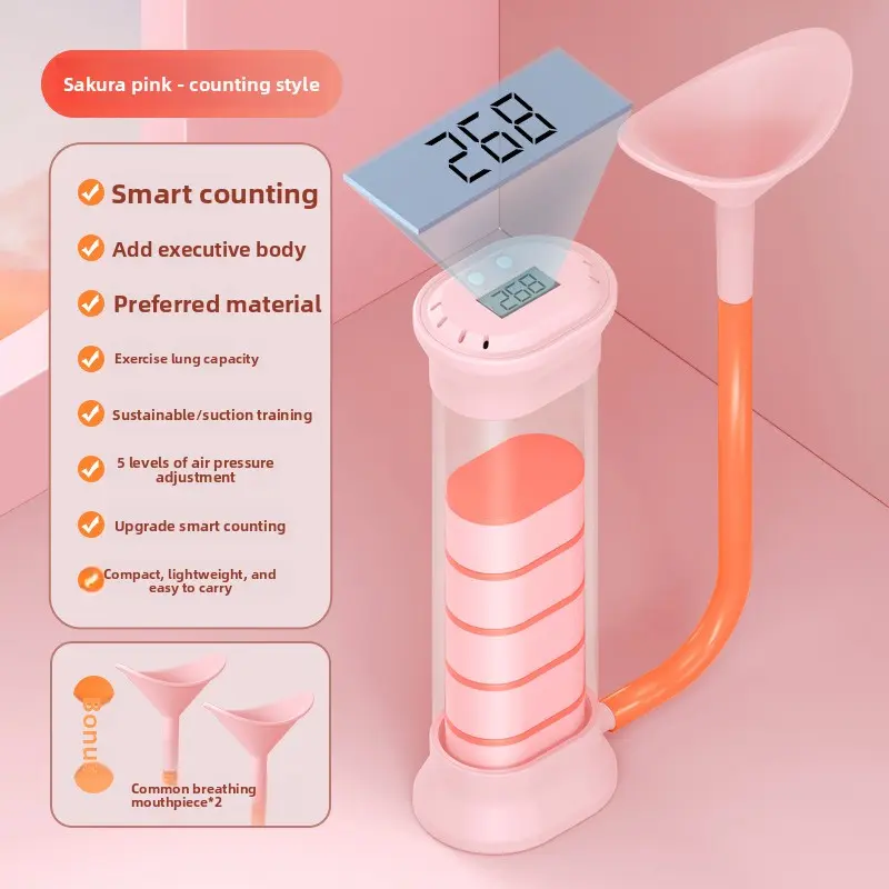 New breathing dumbbells abdominal breathing lung capacity thin belly breathing trainer running facial fitness equipment