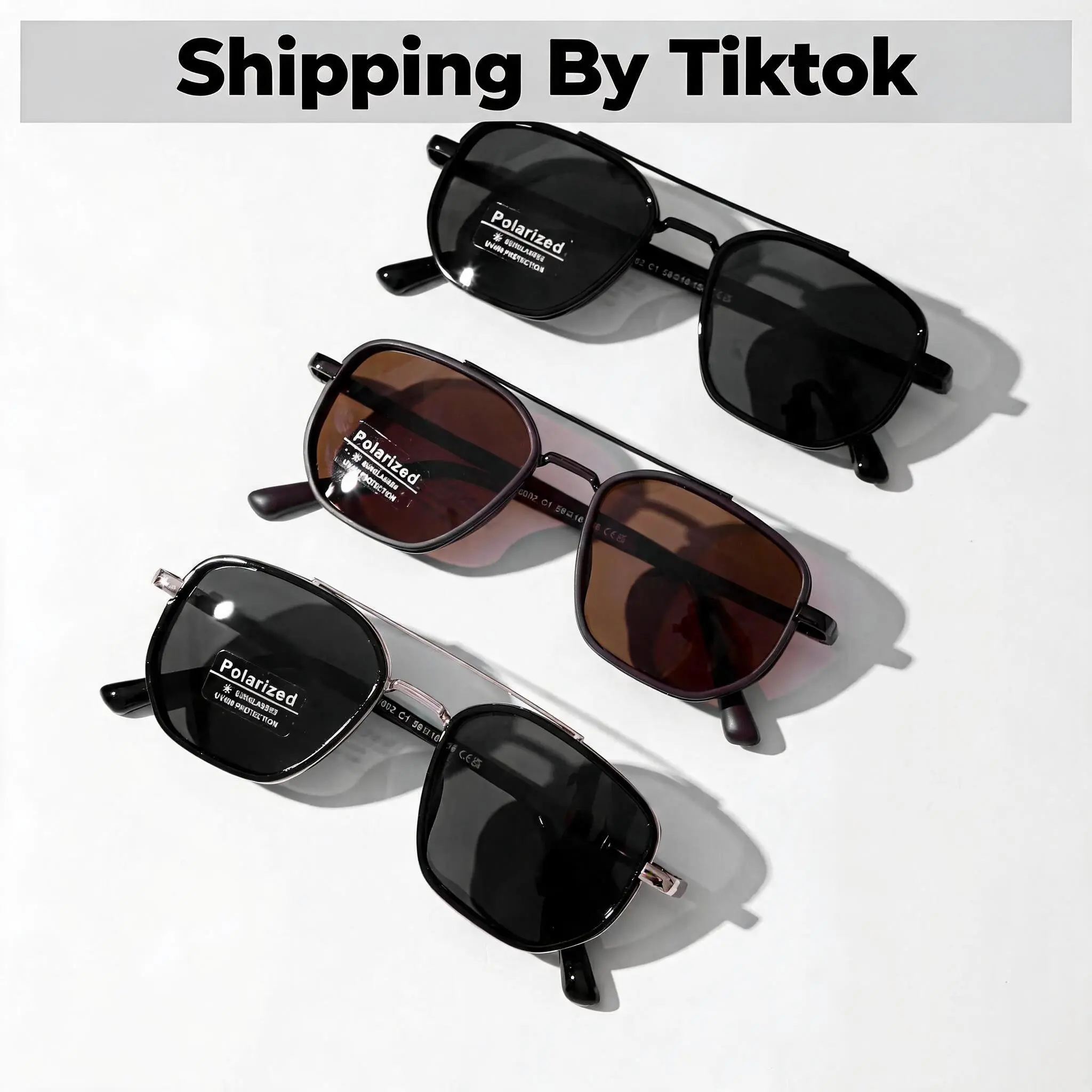 Retro Geometric Aviator Sunglasses for Women - Metal Frame, Double Bridge Design, UV400 Shield Eyewear for Summer Vacation & Travel