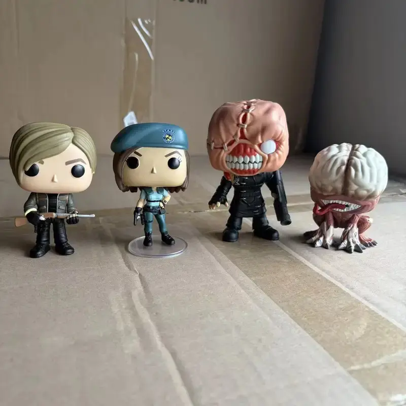 Nobox Cute Action Figures for Collectors - Resident Evil Nemesis, Jill Valentine, Leon S. Kennedy, Licker & Yu-Gi-Oh Yami Yugi PVC-Free Toys for Action Figure Collectors