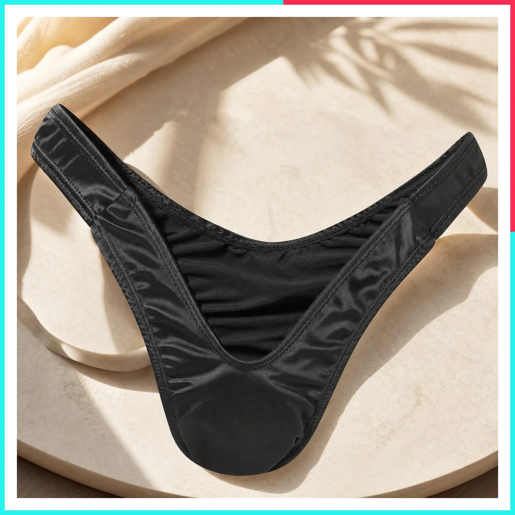 Tucking Gaff Thong Panties - Smooth Silky Shaping Brief for Crossdressers & Transgender