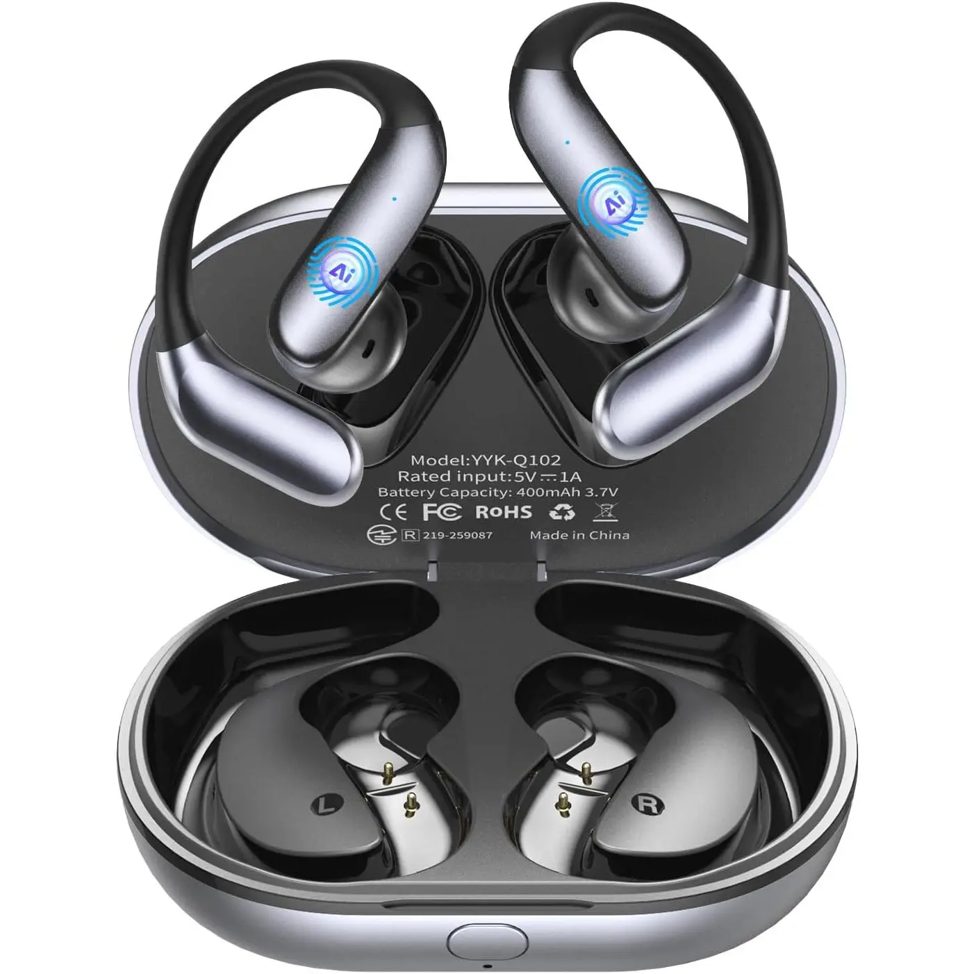 Translation Earbuds, Ai Translation Earbuds Real Time, Translation Earbuds with 174 Languages & 90H Playtime, Bluetooth 6.1, Clear Mic, Wireless Earbuds for Business, Travel & Meetings