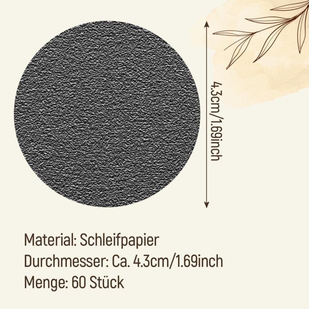 60 Packs Disposable Round Feet Grinder Pads for Pedicure Tool Nail Manicure 60 Packs Disposable Round Feet Grinder Pads for Pedicure Tool Nail Manicure