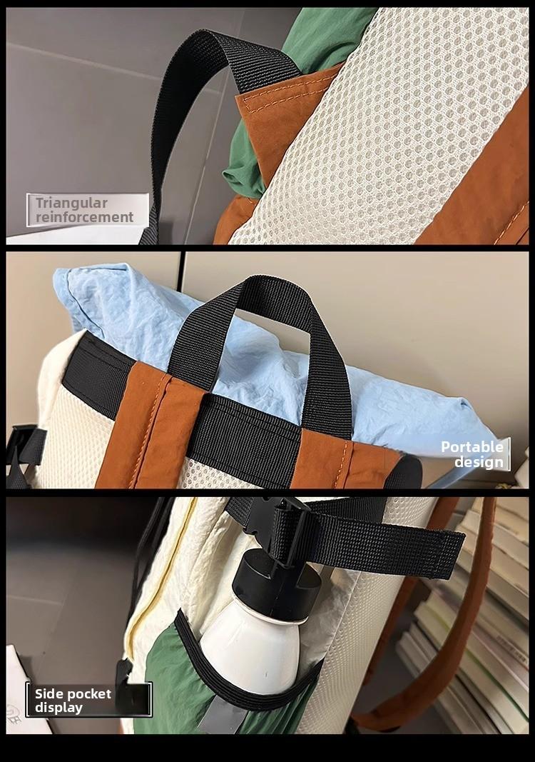 New Korean-style trendy and cool large-capacity children's backpack for travel, outdoor hiking, and kindergarten use for boys and girls